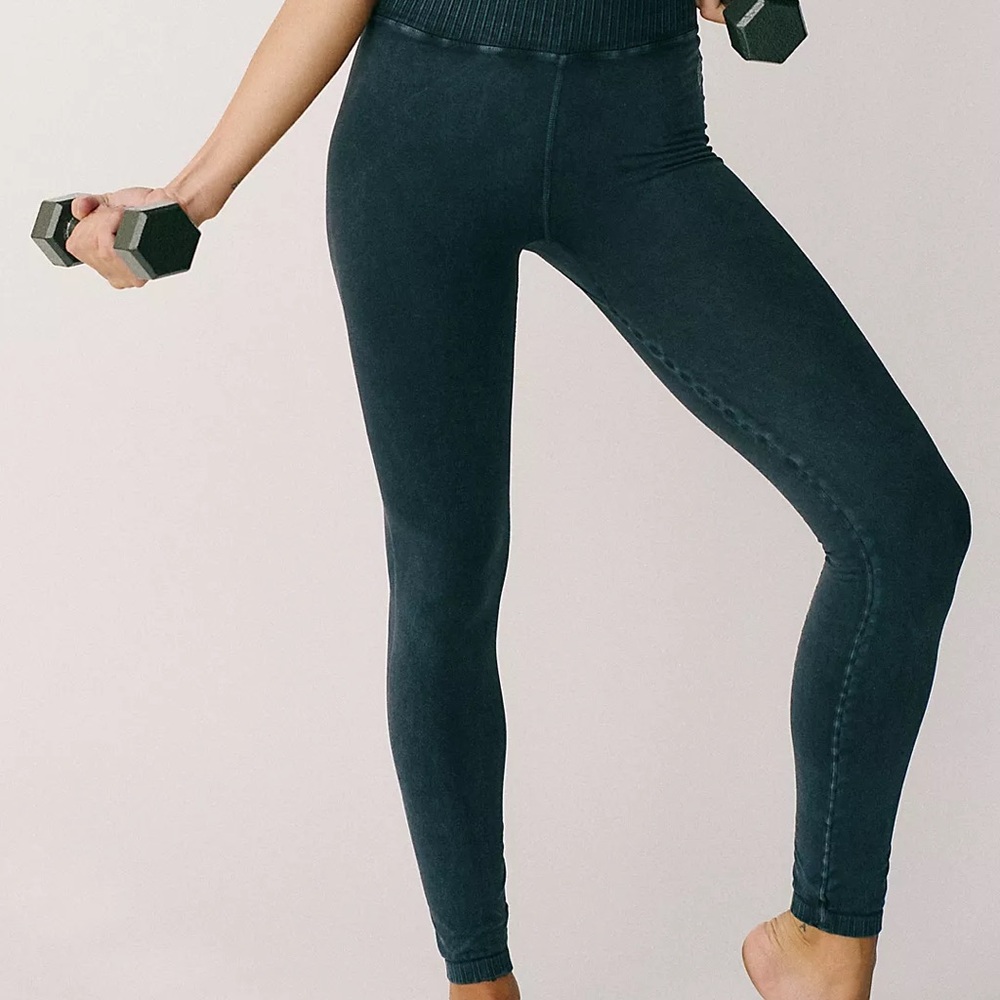 Free People Good Karma Leggings in washed black